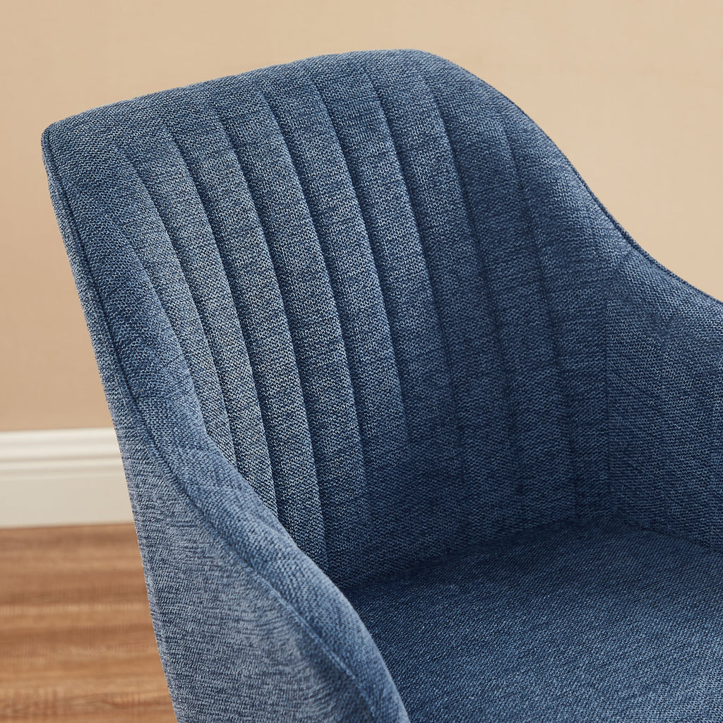 Poltrona girevole moderna Art Leon per ufficio domestico con gambe in legno