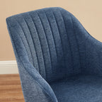 Poltrona girevole moderna Art Leon per ufficio domestico con gambe in legno