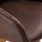 Poltrona girevole moderna Art Leon per ufficio domestico con gambe in legno
