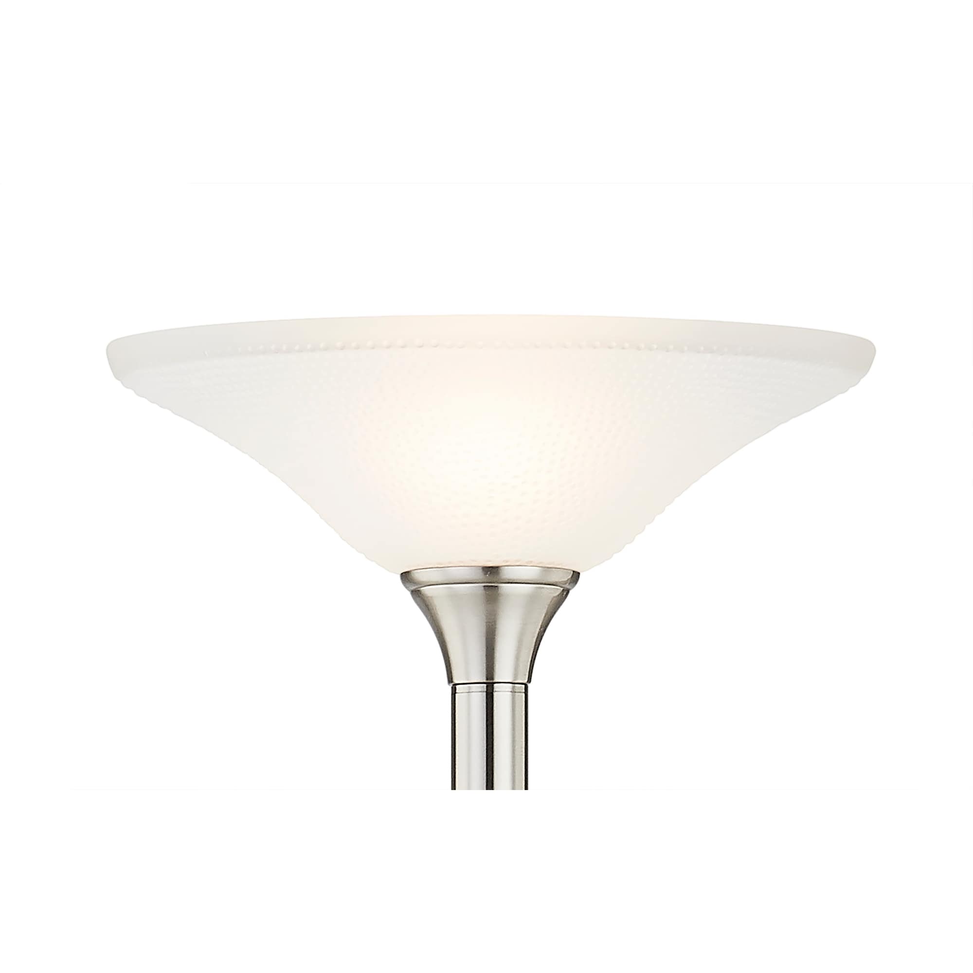 Lampada da terra Artiva USA 71 LED Torchiere con paralumi in vetro martellato - 71