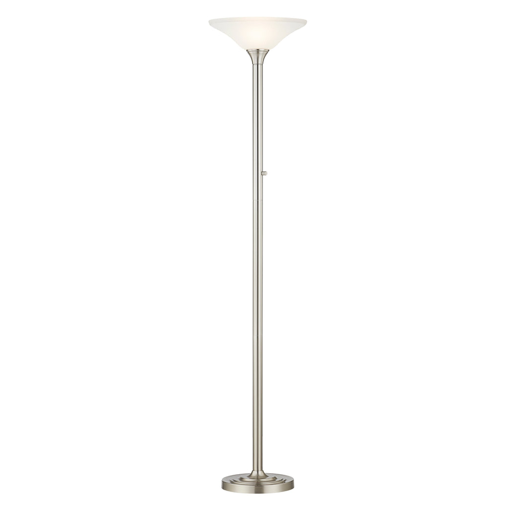 Lampada da terra Artiva USA 71 LED Torchiere con paralumi in vetro martellato - 71