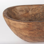 Ciotola Athena Extra Large Oblong in legno di recupero nero-marrone - 26,0 L x 10,0 W x 7,0 H