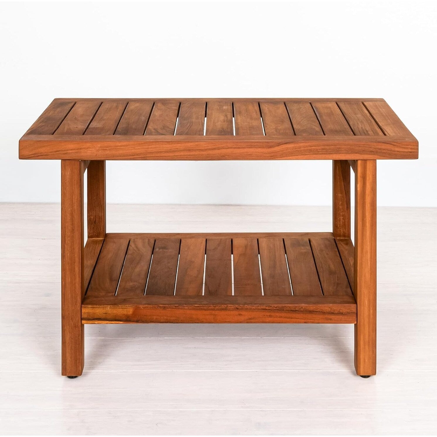 Tavolo/panca da doccia in teak indonesiano Aurora Home