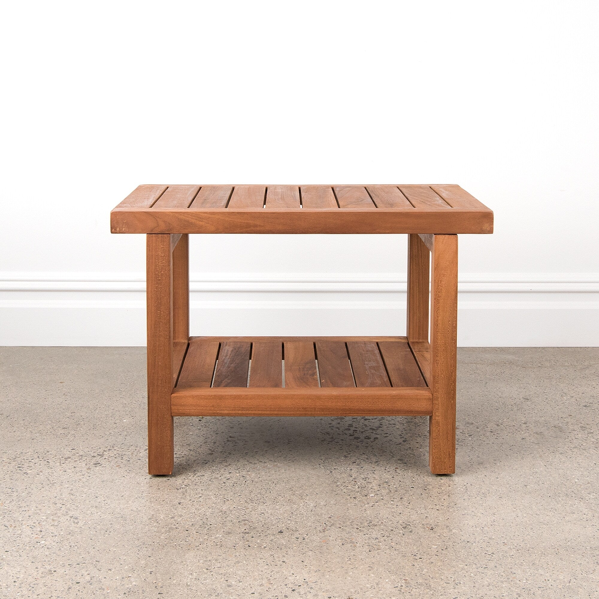 Tavolo/panca da doccia in teak indonesiano Aurora Home