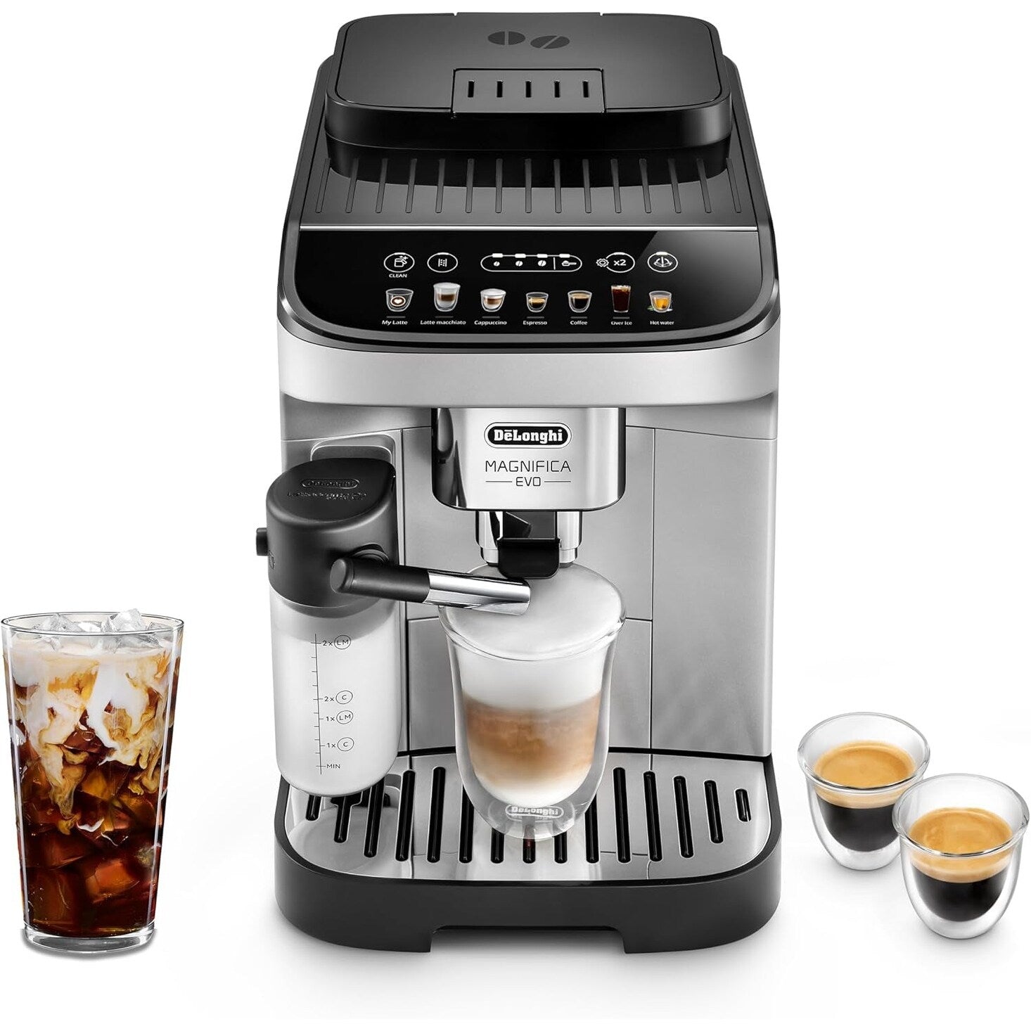 Macchina per caffè espresso automatica con montalatte automatico, macinacaffè integrato, ECAM29084SB