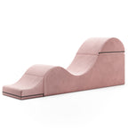Chaise longue convertibile Avana Kami / Yoga e massaggio - Pouf 2 in 1 con poltrona yoga pieghevole nascosta, microvelluto - N/D