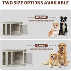 BOSSIN Cuccia angolare per cani, cuccia in legno per cani da 44/52 pollici con rete, cuccia decorativa in legno per uso interno