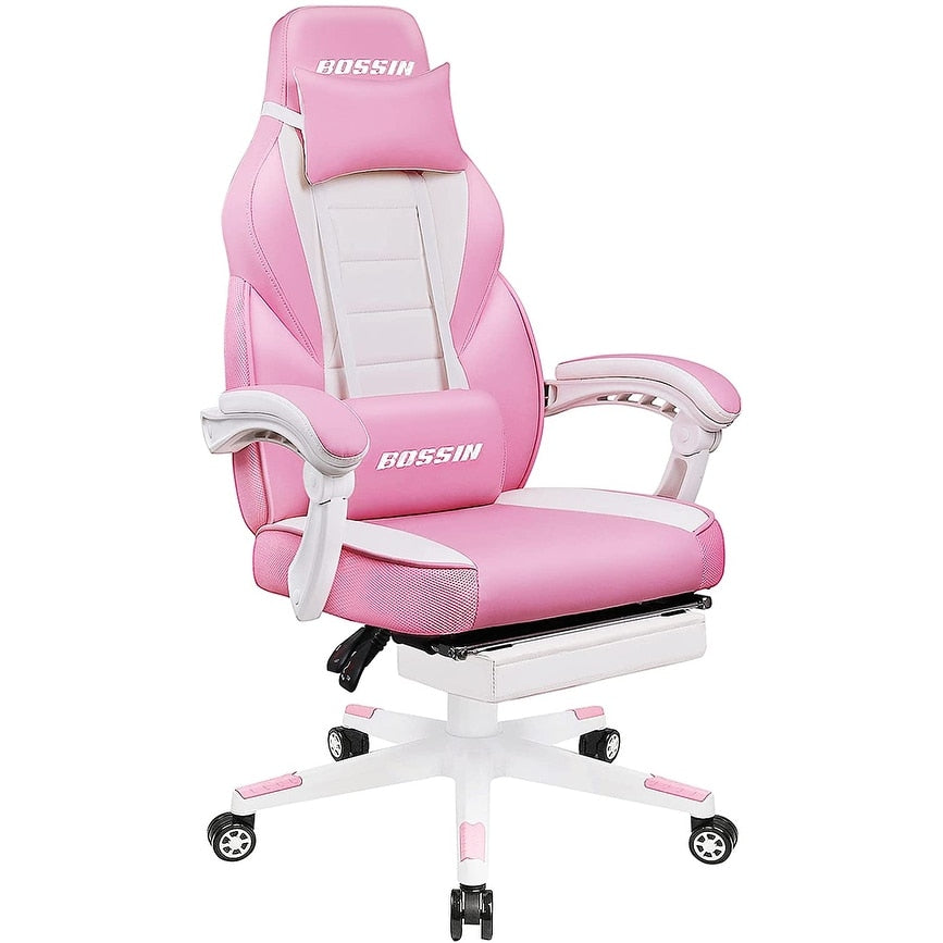 Sedia da gioco BOSSIN Racing Style, sedia da gioco alta e robusta da 300 libbre, sedia per computer con schienale alto