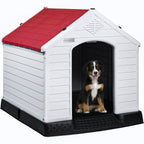 Cuccia per cani in plastica BOSSIN per cani di piccola e grande taglia, cuccia isolata per interni ed esterni, rifugio per cuccioli con pavimento rialzato