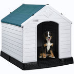 Cuccia per cani in plastica BOSSIN per cani di piccola e grande taglia, cuccia isolata per interni ed esterni, rifugio per cuccioli con pavimento rialzato