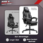 Sedia da gioco BOSSIN Racing Style, sedia da gioco alta e robusta da 300 libbre, sedia per computer con schienale alto