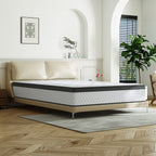 Materasso SweDrea in memory foam ibrido rigido da 12 pollici con certificazione CertiPUR-US e Oeko-TEX, dotato di molle rinforzate.