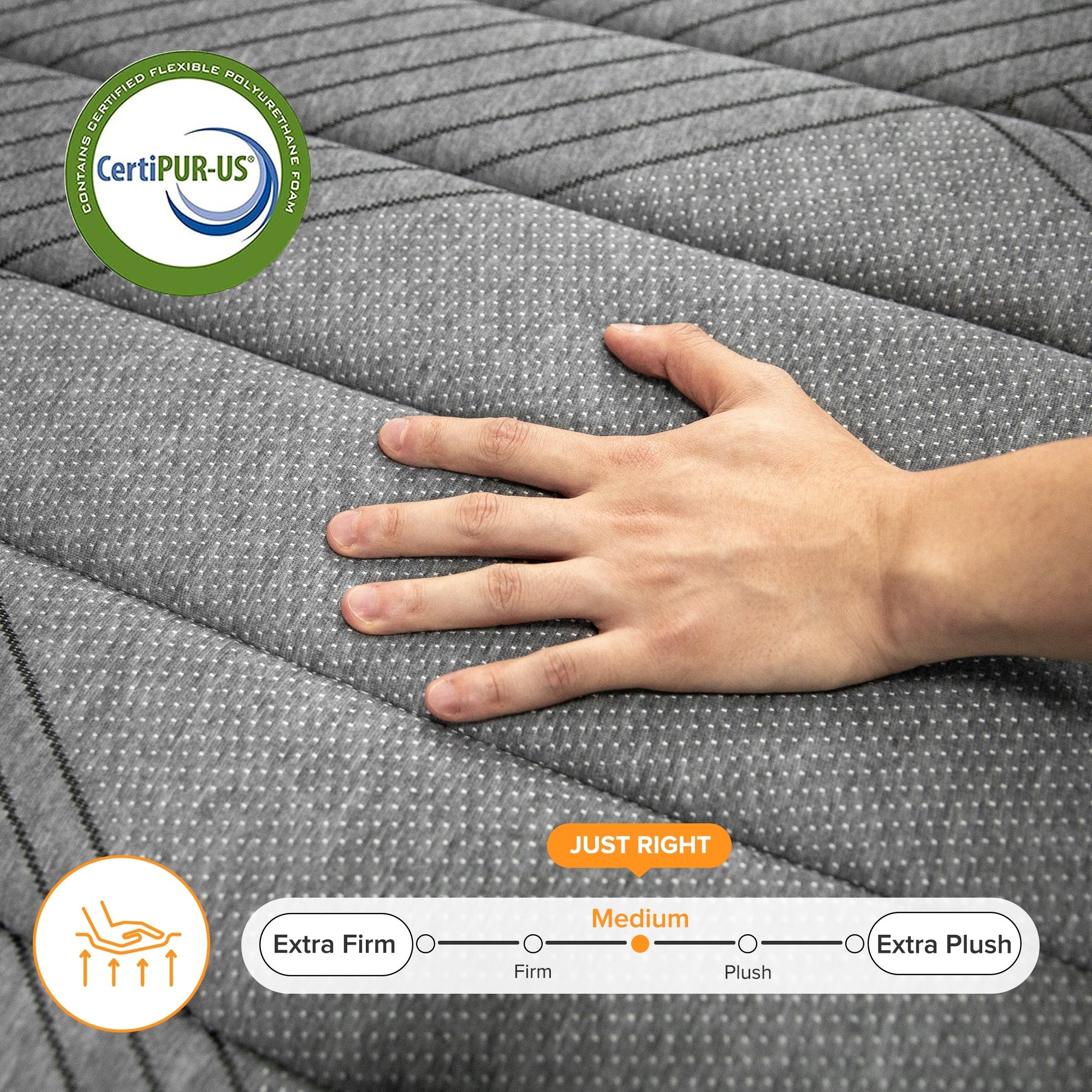 Materasso ibrido in memory foam infuso di gel SweDrea da 8/12 pollici, mediamente rigido, rinfrescante e traspirante con CertiPUR-US, SGS e OEKO-TEX