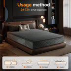 Materasso ibrido in memory foam infuso di gel SweDrea da 8/12 pollici, mediamente rigido, rinfrescante e traspirante con CertiPUR-US, SGS e OEKO-TEX