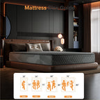 Materasso ibrido in memory foam infuso di gel SweDrea da 8/12 pollici, mediamente rigido, rinfrescante e traspirante con CertiPUR-US, SGS e OEKO-TEX