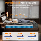 Materasso ibrido in memory foam infuso di gel SweDrea da 8/12 pollici, mediamente rigido, rinfrescante e traspirante con CertiPUR-US, SGS e OEKO-TEX