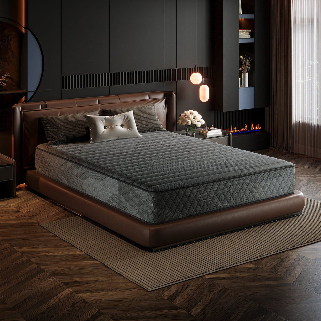 Materasso ibrido in memory foam infuso di gel SweDrea da 8/12 pollici, mediamente rigido, rinfrescante e traspirante con CertiPUR-US, SGS e OEKO-TEX