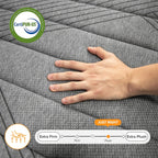Materasso traspirante rinfrescante SweDrea Plush Hybrid Memory Foam da 8/12 pollici con CertiPUR-US, SGS e OEKO-TEX