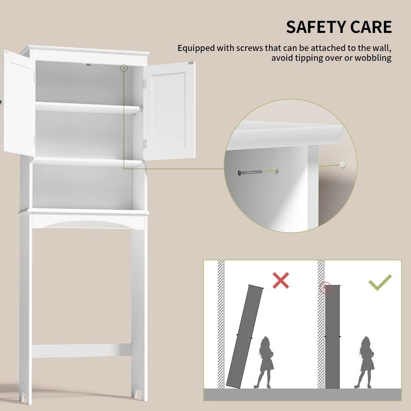 Mobiletto portaoggetti per il bagno, mobiletto portaoggetti per il WC, mensola per il bagno sopra il WC, WC salvaspazio