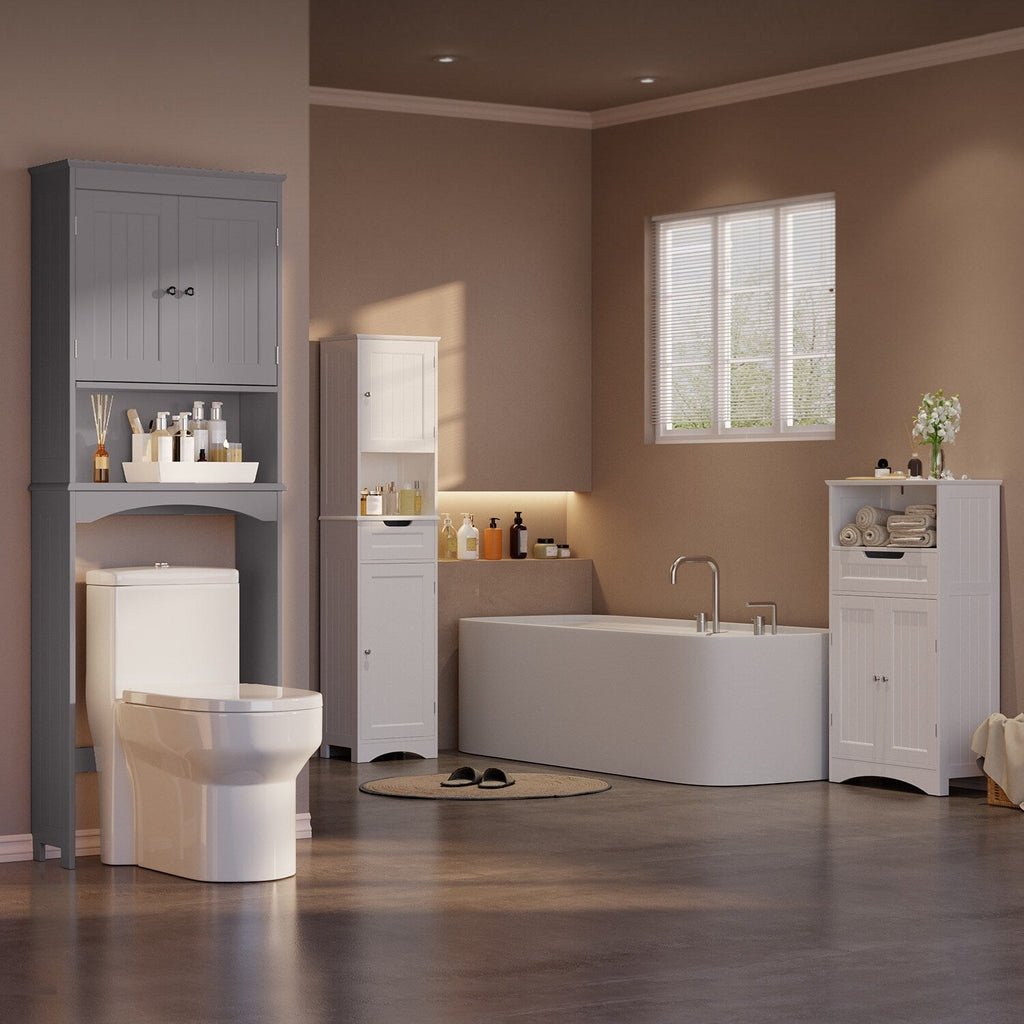Mobiletto portaoggetti per il bagno, mobiletto portaoggetti per il WC, mensola per il bagno sopra il WC, WC salvaspazio
