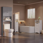 Mobiletto portaoggetti per il bagno, mobiletto portaoggetti per il WC, mensola per il bagno sopra il WC, WC salvaspazio