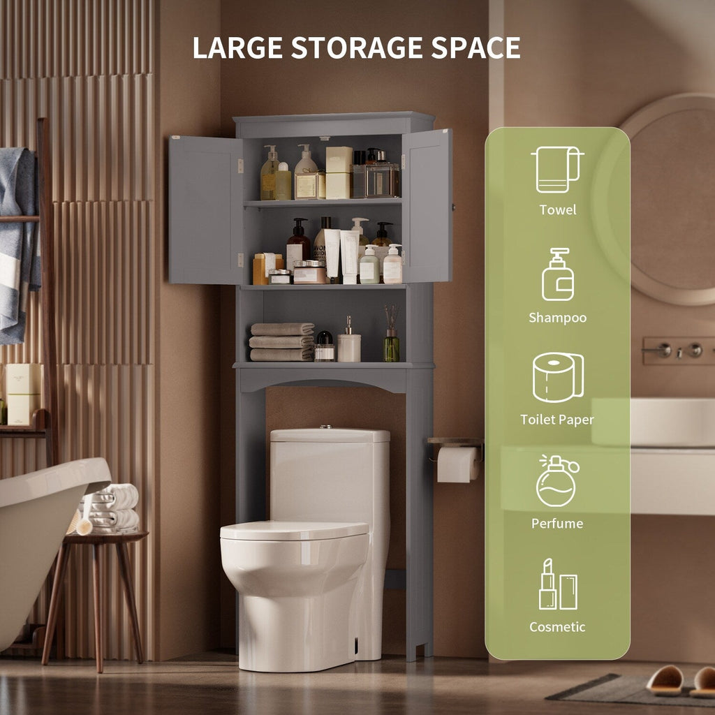 Mobiletto portaoggetti per il bagno, mobiletto portaoggetti per il WC, mensola per il bagno sopra il WC, WC salvaspazio