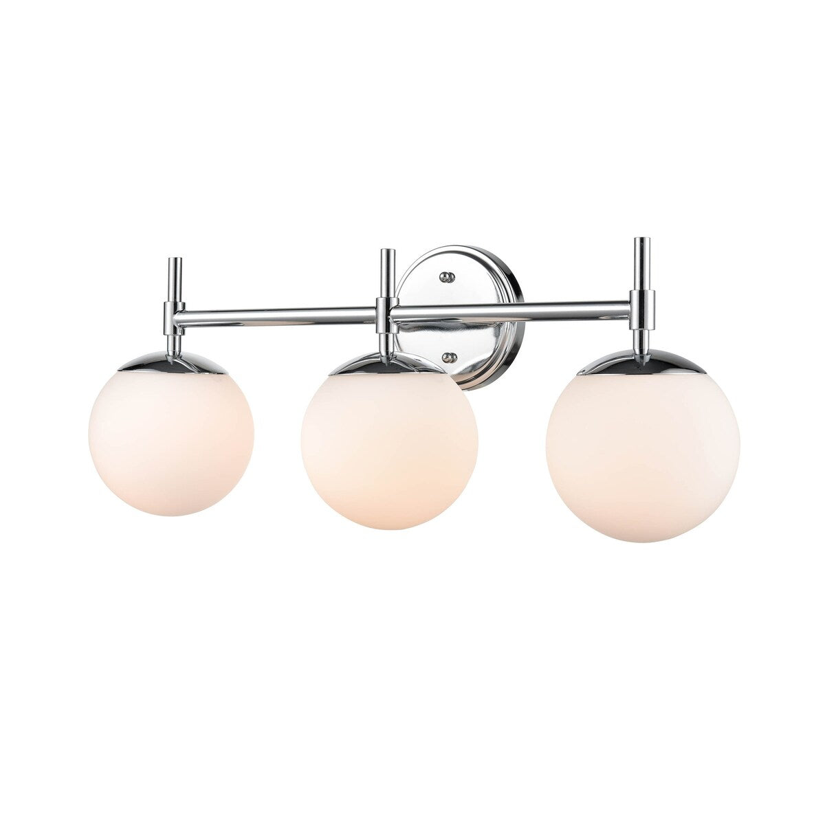 Lampada da bagno a 3 luci 929 Lighting in più finiture con paralumi in vetro opalino