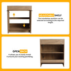 Beingnext 24/30/36 Mobile bagno con lavabo, mobile bagno indipendente con anta a chiusura ammortizzata e ripiano regolabile