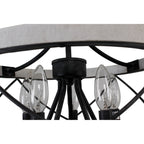 Bella Depot Lampadario rustico in legno a 5 luci con illuminazione dimmerabile, lampada a sospensione regolabile da 15,7 pollici per isola cucina