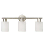 Lampada da bagno Bellevue Lydia a 3 luci, larghezza 23 cm, con finitura satinata