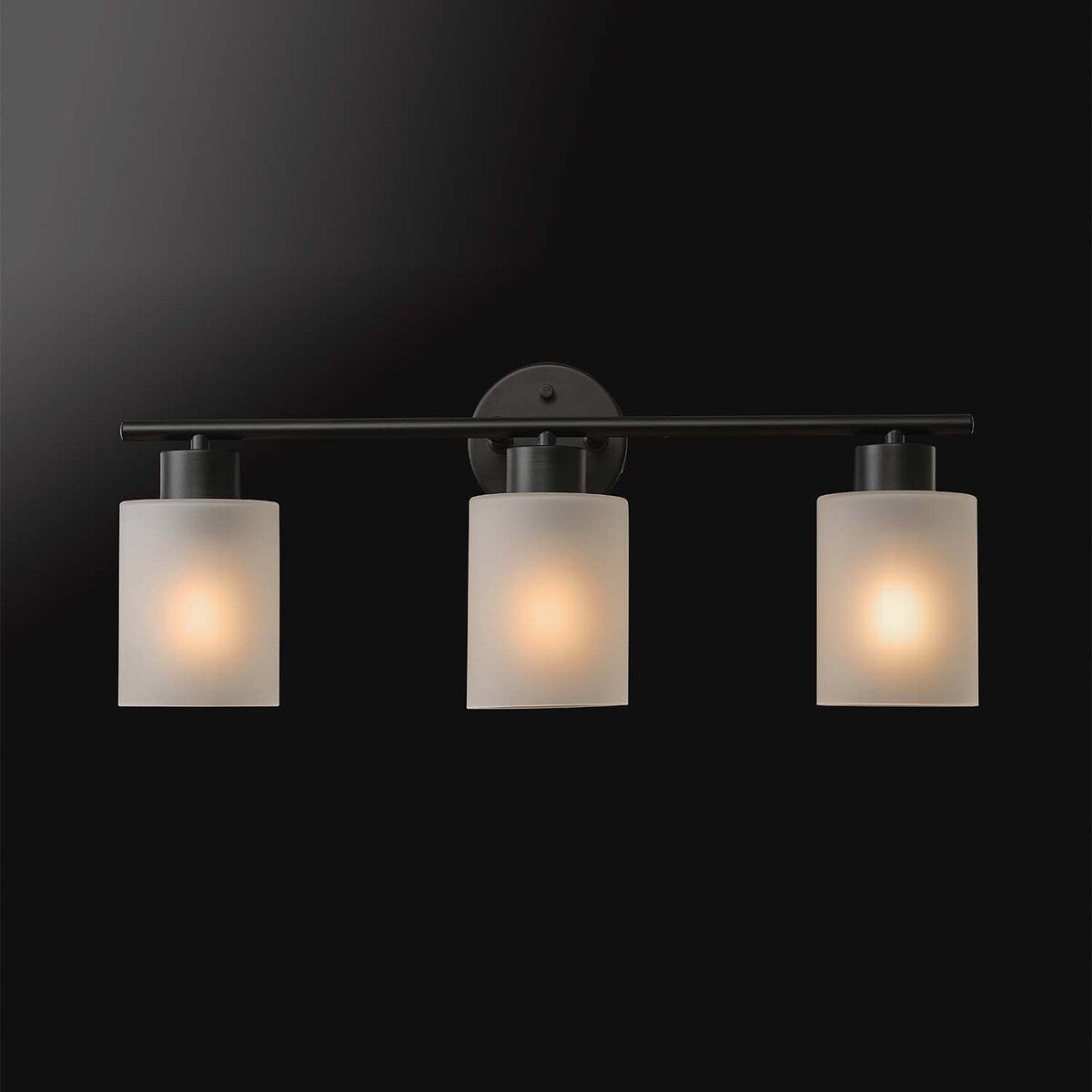Lampada da bagno Bellevue Lydia a 3 luci, larghezza 23 cm, con finitura satinata