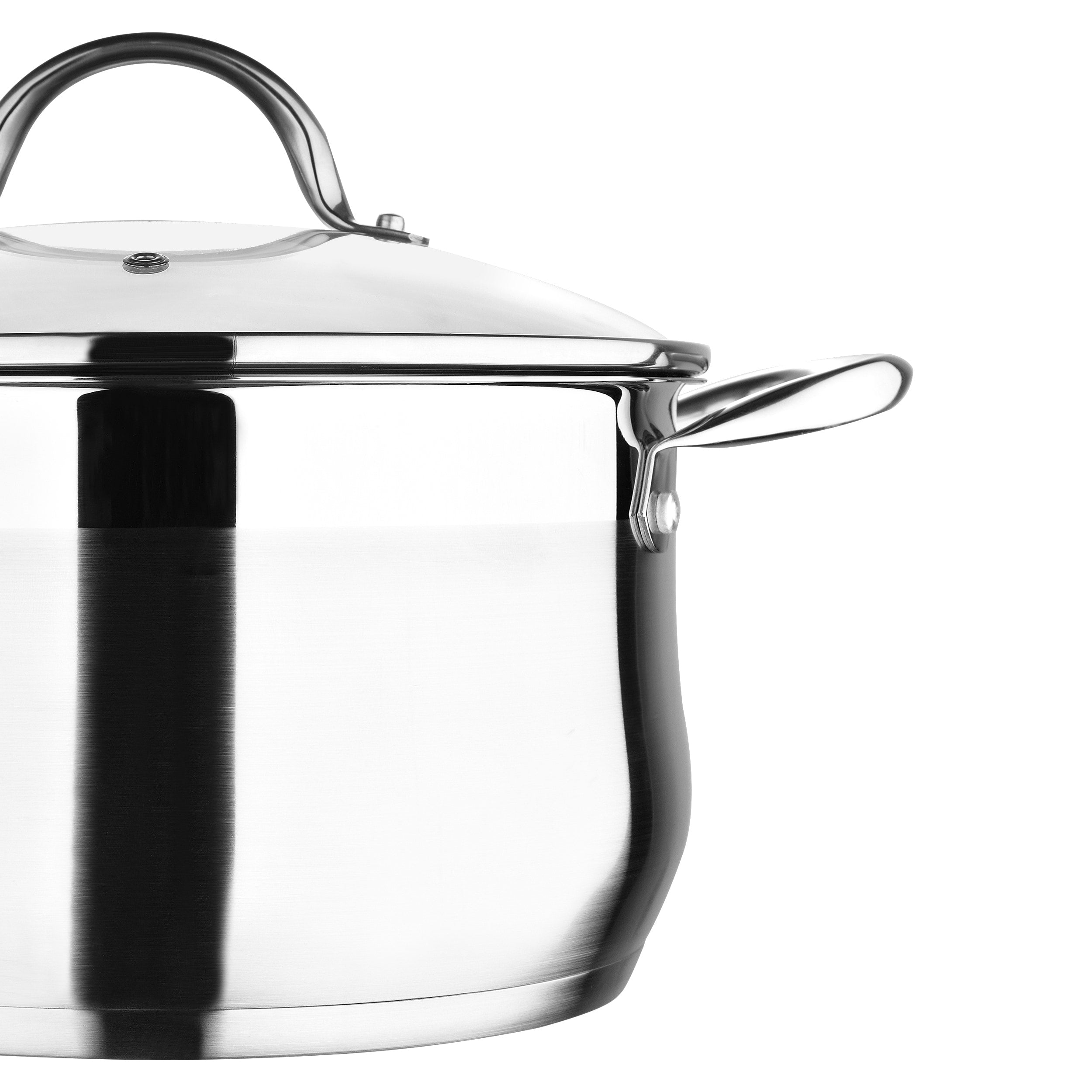 Bergner Set da 12 pezzi in acciaio inox lavabile in lavastoviglie e pronto per l'induzione