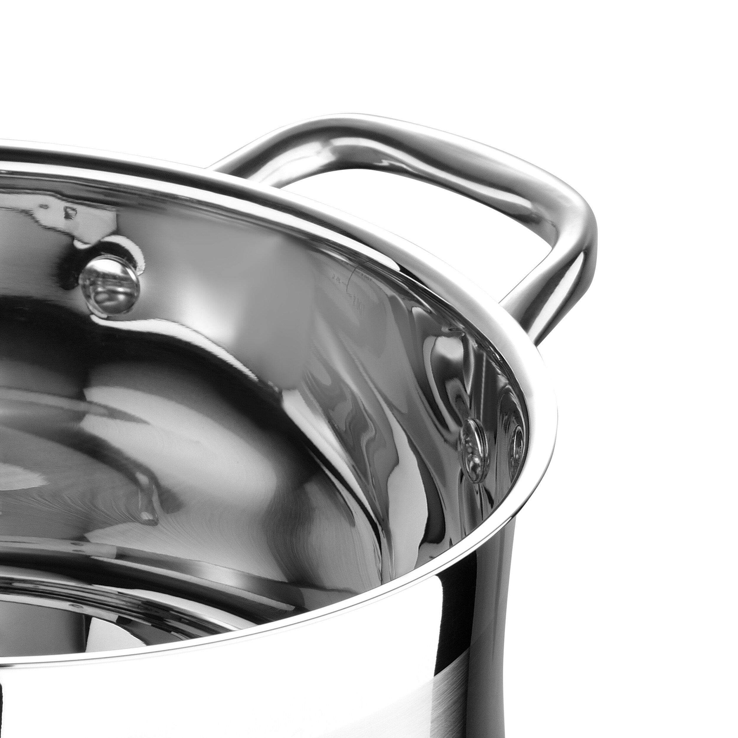 Bergner Set da 12 pezzi in acciaio inox lavabile in lavastoviglie e pronto per l'induzione