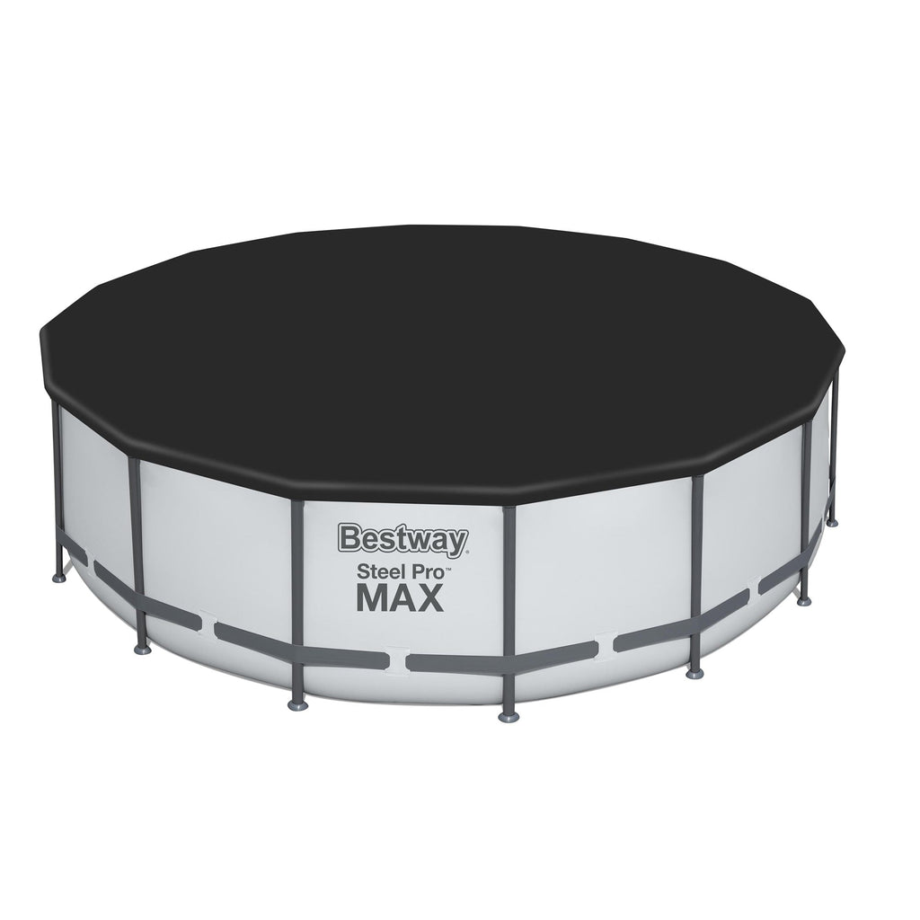 Piscina fuori terra rotonda Bestway Steel Pro MAX con pompa e copertura