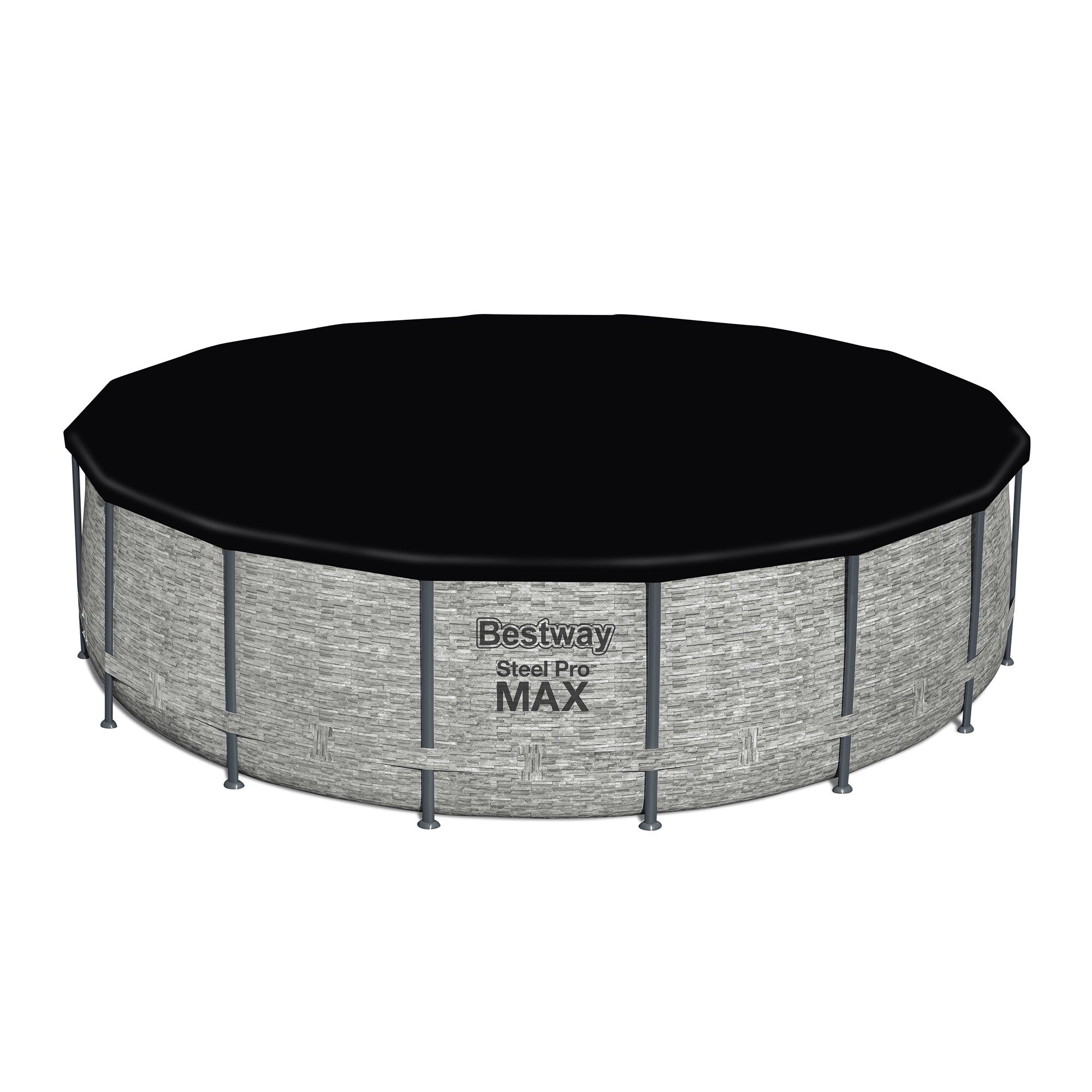 Piscina fuori terra rotonda Bestway Steel Pro MAX con pompa e copertura