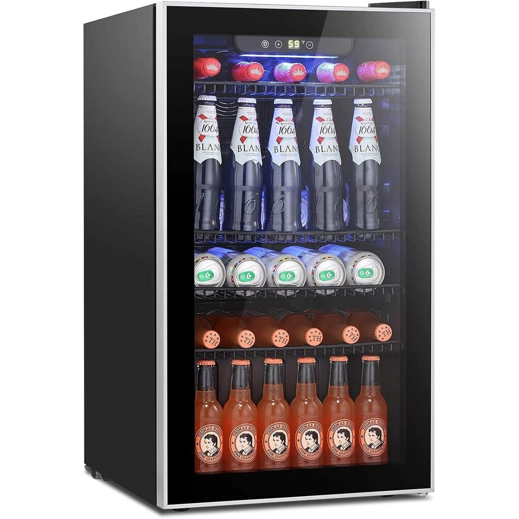 Frigorifero per bevande - Mini frigorifero con porta in vetro da 120 lattine