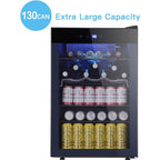 Cantinetta frigo da 4,4 piedi cubi con luci LED e pulsanti touch, ripiani rimovibili, meno di 38 dB