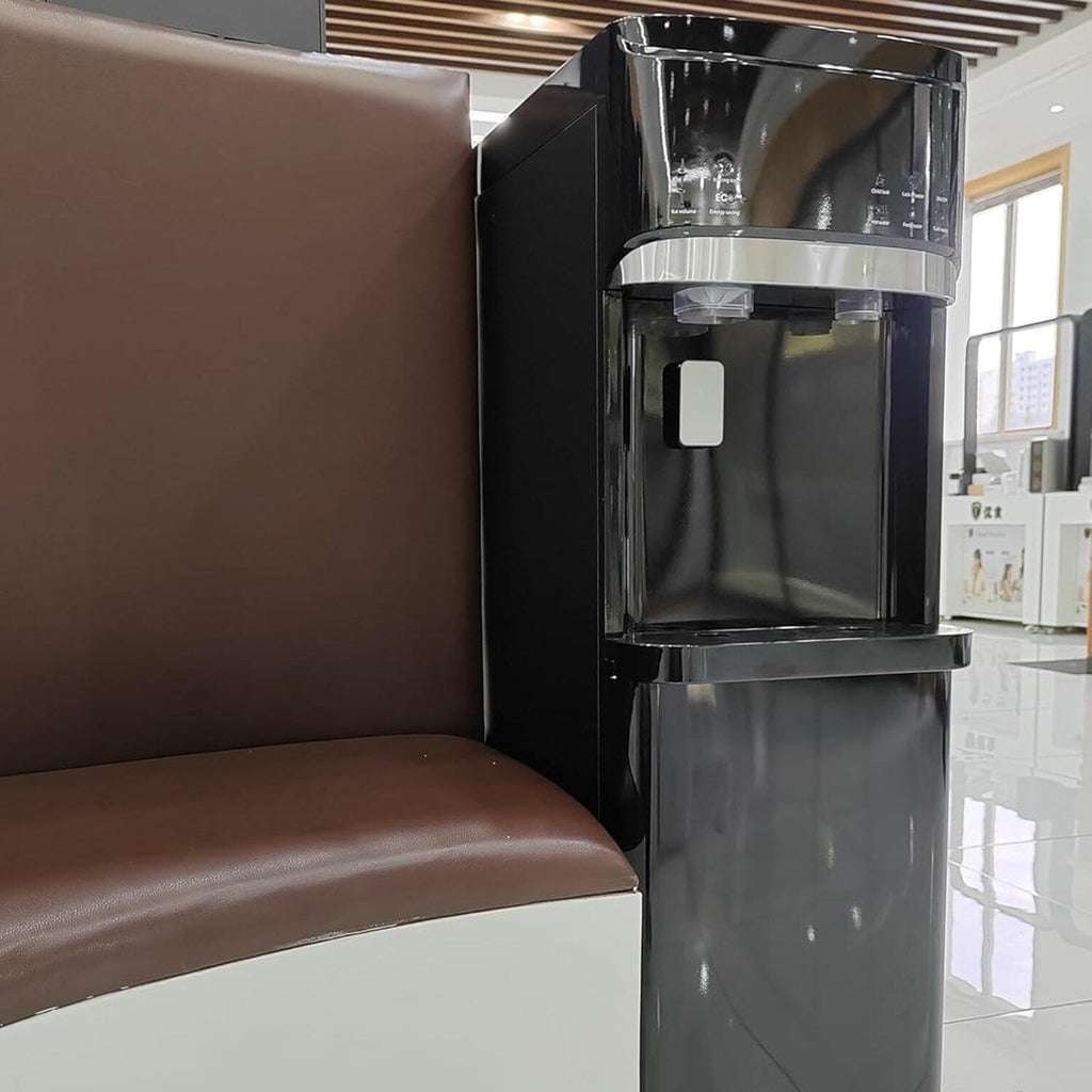 Distributori di acqua calda e fredda 3 in 1 neri con fabbricatore di ghiaccio