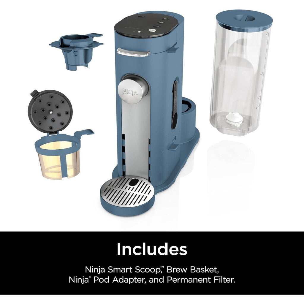Macchina per caffè monodose blu, compatibile con K-Cup, serbatoio da 56 once, 6 formati di infusione da 24 once, compatta