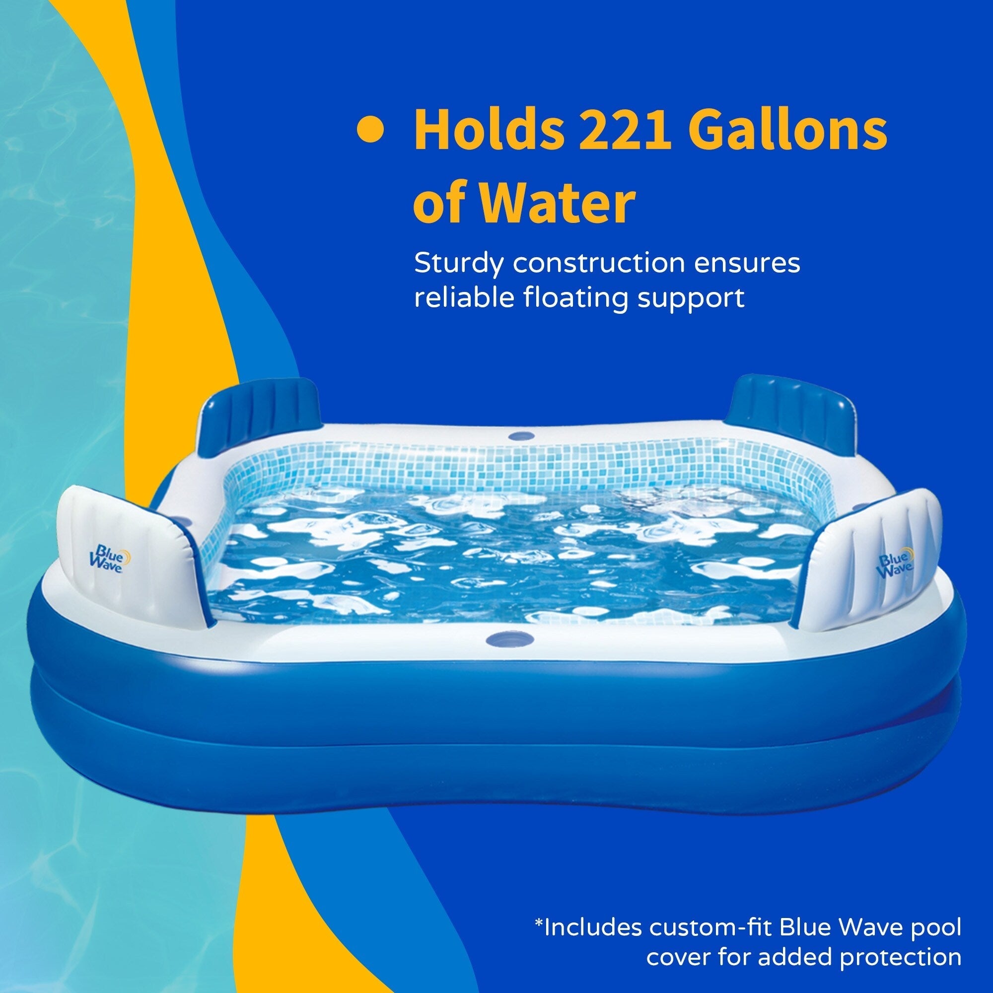 Piscina gonfiabile Blue Wave Premier con copertura - Taglia unica