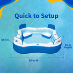 Piscina gonfiabile Blue Wave Premier con copertura - Taglia unica