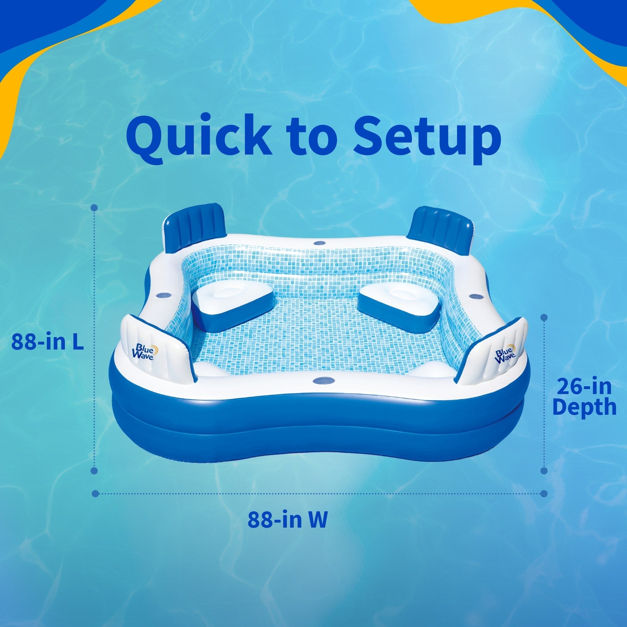 Piscina gonfiabile Blue Wave Premier con copertura - Taglia unica