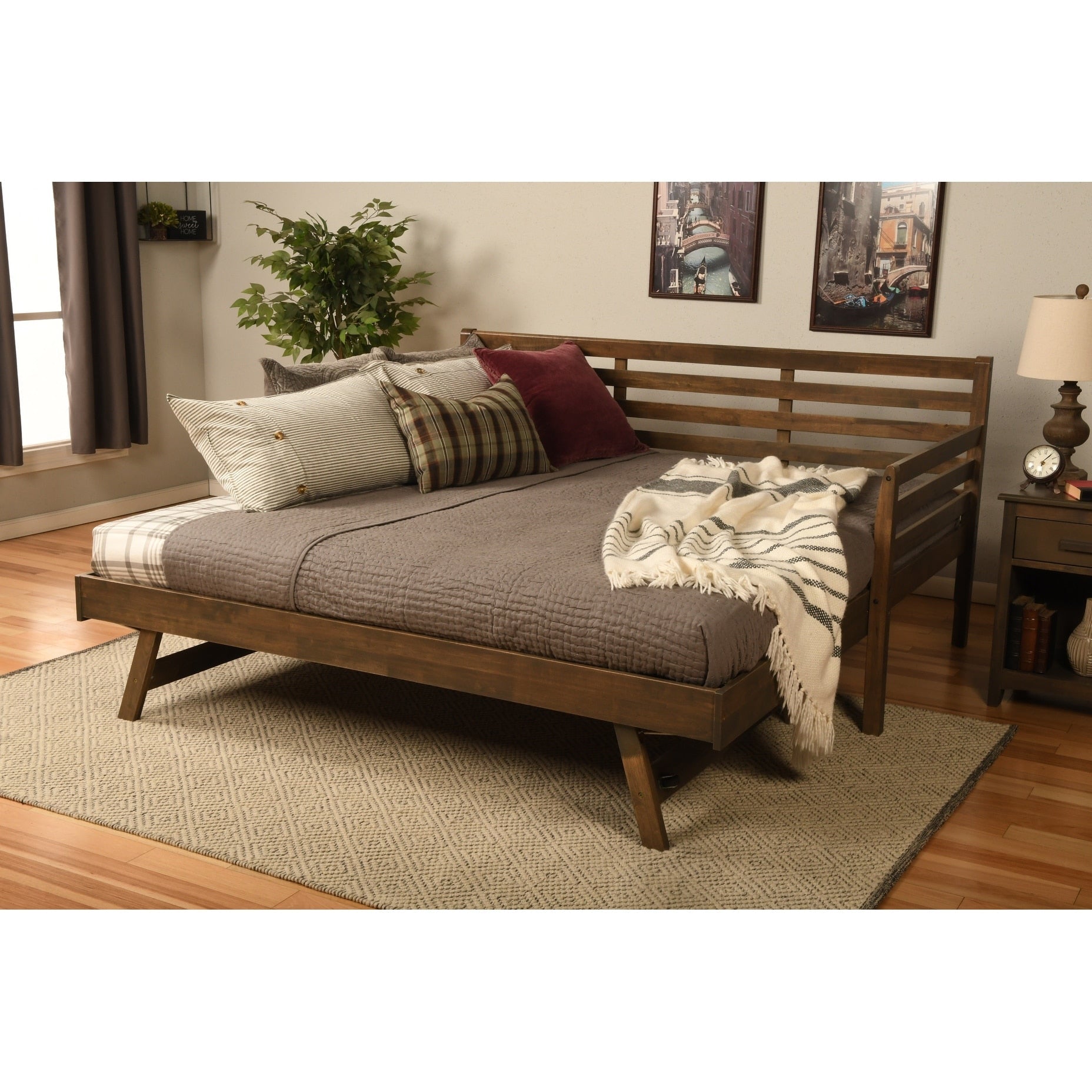 Divano letto Somette Boho con letto a scomparsa aggiuntivo (materassi non inclusi)