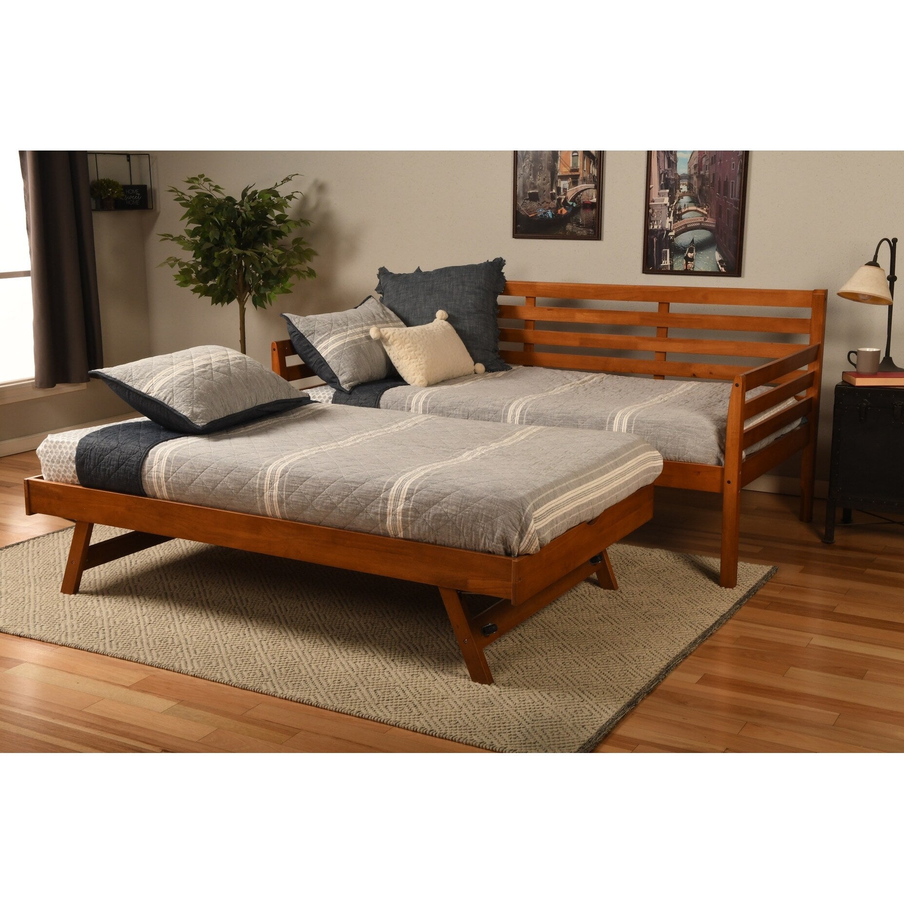 Divano letto Somette Boho con letto a scomparsa aggiuntivo (materassi non inclusi)