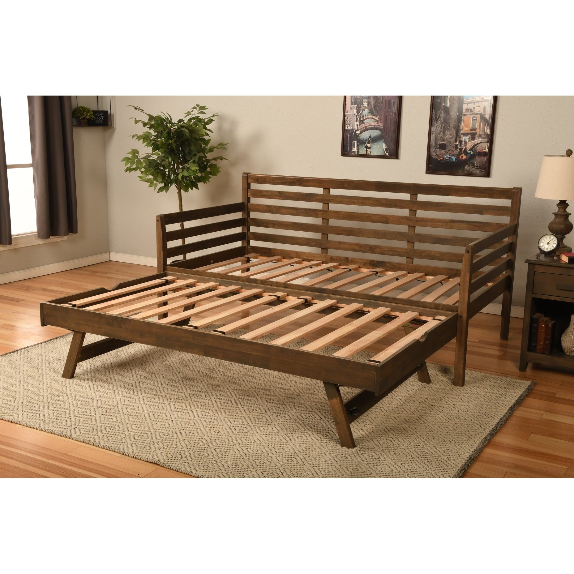 Divano letto Somette Boho con letto a scomparsa aggiuntivo (materassi non inclusi)