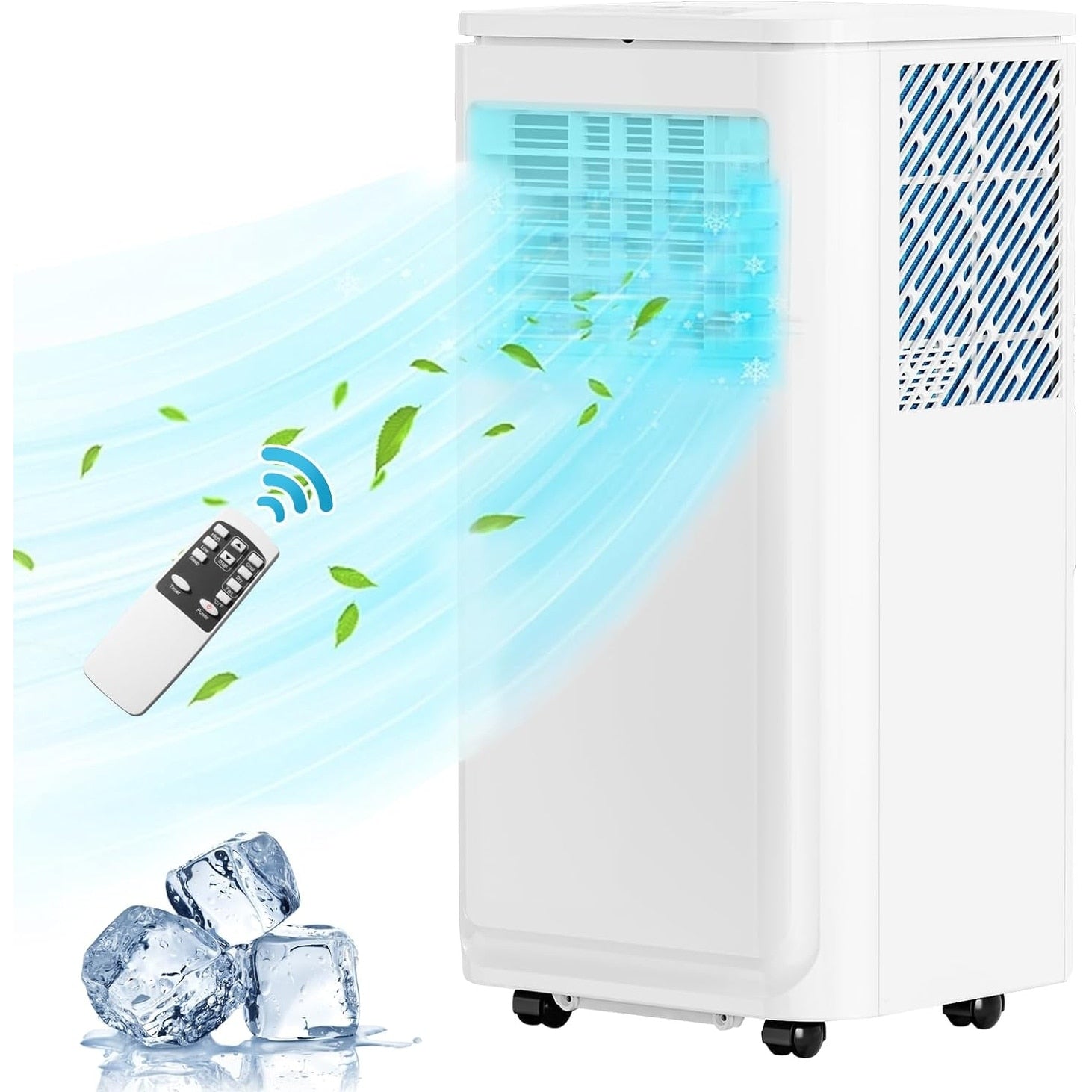 Bossin 8000BTU (Ashrae), 5000BTU (SACC) Condizionatori d'aria portatili 3 in 1 con telecomando, refrigeratore d'aria portatile Quiet Room - 880 V