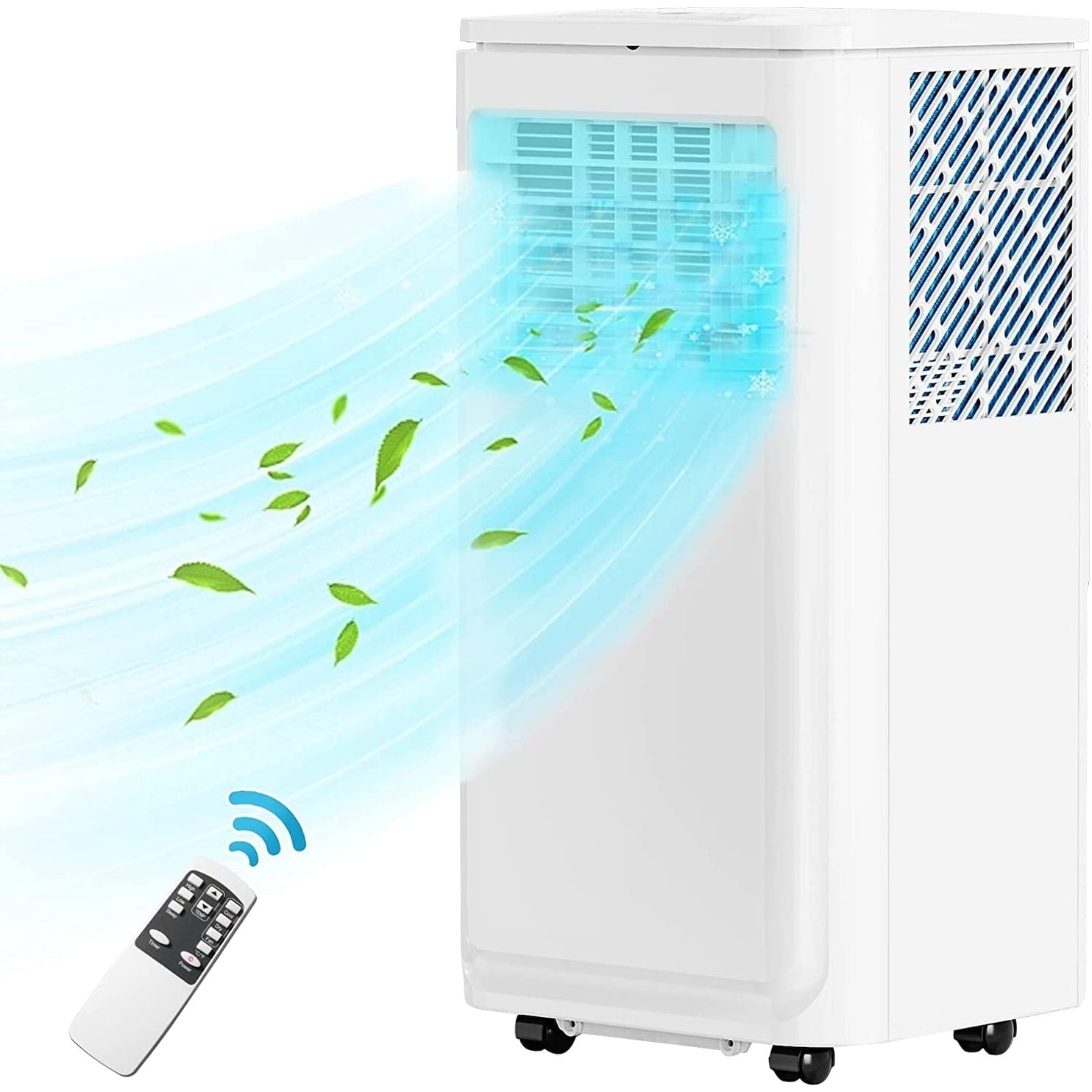 Bossin 8000BTU (Ashrae), 5000BTU (SACC) Condizionatori d'aria portatili 3 in 1 con telecomando, refrigeratore d'aria portatile Quiet Room - 880 V