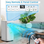 Bossin 8000BTU (Ashrae), 5000BTU (SACC) Condizionatori d'aria portatili 3 in 1 con telecomando, refrigeratore d'aria portatile Quiet Room - 880 V