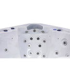 Buenospa Jersey 6 - 46 persone - Vasca idromassaggio a getto, bianco ghiaccio, grigio con ozono e luci a LED