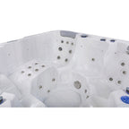 Buenospa Jersey 6 - 46 persone - Vasca idromassaggio a getto, bianco ghiaccio, grigio con ozono e luci a LED